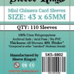 Sleeve Kings Mini Chimera Card Sleeves (43x65mm) – 110 Pack, 60 Microns