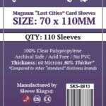 Sleeve Kings Magnum “Lost Cities” Card Sleeves (70x110mm) – 110 Pack, 60 Microns