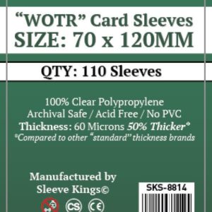 Buy Sleeve Kings "WOTR-Tarot" Card Sleeves (70x120mm) - 110 Pack, 60 Microns in India only at Bored Game Company.