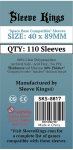 Buy Sleeve Kings "Space Base Compatible" Sleeves (40x89mm) - 110 Pack, 60 Microns in India only at Bored Game Company.