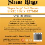 Sleeve Kings “Super Large” Sleeves (102x127mm) – 110 Pack, 60 Microns