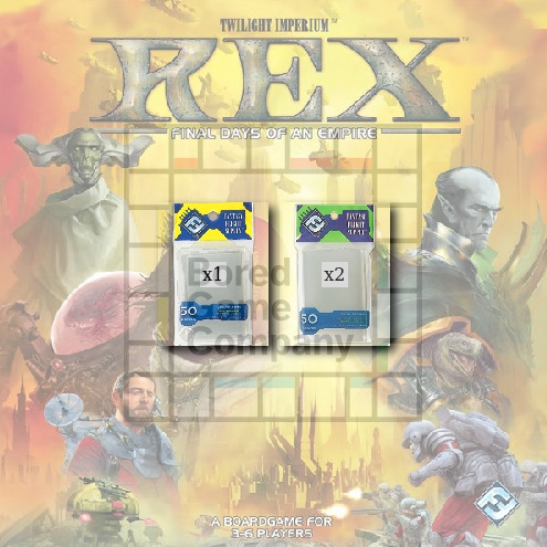 Fantasy Flight Supply sleeves for Rex: Final Days of an Empire