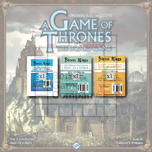 Sleeve Kings sleeves for A Game of Thrones: The Board Game