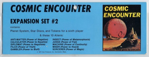 Buy Cosmic Encounter: Expansion Set #2 only at Bored Game Company.