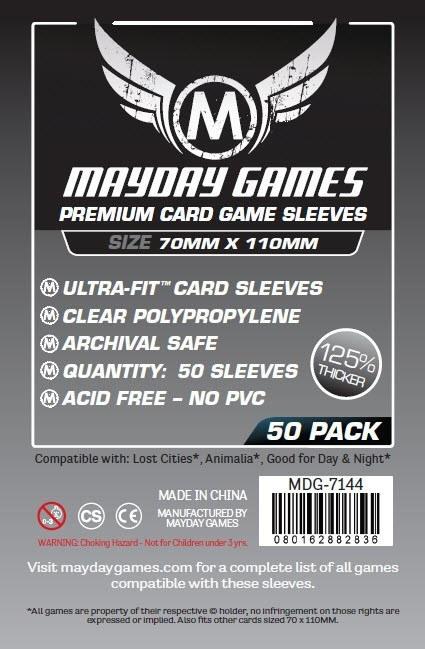 Buy Mayday Premium Sleeves: "Lost Cities" Card Sleeves - Magnum Ultra-Fit Sleeves (70 x 110mm) - Pack of 50 only at Bored Game Company.