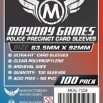 Buy Mayday Standard Sleeves: "Police Precinct" Card Sleeves - Ultra Fit Sleeves (63.5 x 92mm) - Pack of 100 only at Bored Game Company.