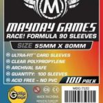 Buy Mayday Standard Sleeves: "Race! Formula 90" Card Sleeves - Ultra Fit Sleeves (55 x 80mm) - Pack of 100 only at Bored Game Company.