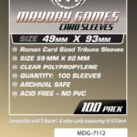 Buy Mayday Standard Sleeves: Tribune Card Sleeves (49 x 93mm) - Pack of 100 only at Bored Game Company.
