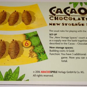 Buy Cacao: Chocolatl – New Storage Spaces only at Bored Game Company.