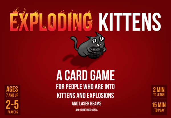 Buy Exploding Kittens only at Bored Game Company.
