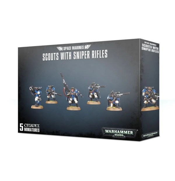 Buy Space Marines: Scouts With Sniper Rifles only at Bored Game Company.