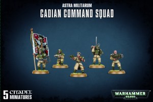 Buy Astra Militarum: Cadian Command Squad only at Bored Game Company.