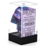 Buy Chessex - Nebula - Poly Set (x7) - Luminary - Nocturnal/Blue only at Bored Game Company.