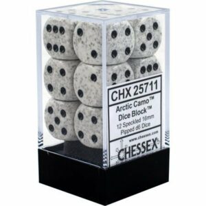 Buy Chessex - Speckled - 16mm D6 (x12) - Arctic Camo only at Bored Game Company.