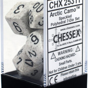 Buy Chessex - Speckled - Poly Set (x7) - Arctic Camo only at Bored Game Company.