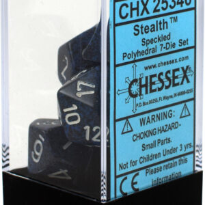 Buy Chessex - Speckled - Poly Set (x7) - Stealth only at Bored Game Company.