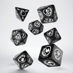 Buy Q Workshop: Dragons Black & White Dice Set (7) only at Bored Game Company.