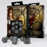 q-workshop-steampunk-clockwork-black-white-dice-set-7-83e41fad0120a50a8b3140fed0f3f99b