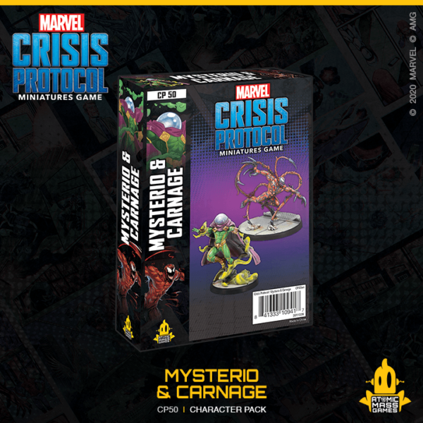 Buy Marvel: Crisis Protocol – Mysterio & Carnage only at Bored Game Company.